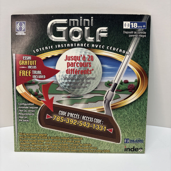 Mini Golf Loto-Québec - Loterie Instantanée Avec Cédérom - Ingenio