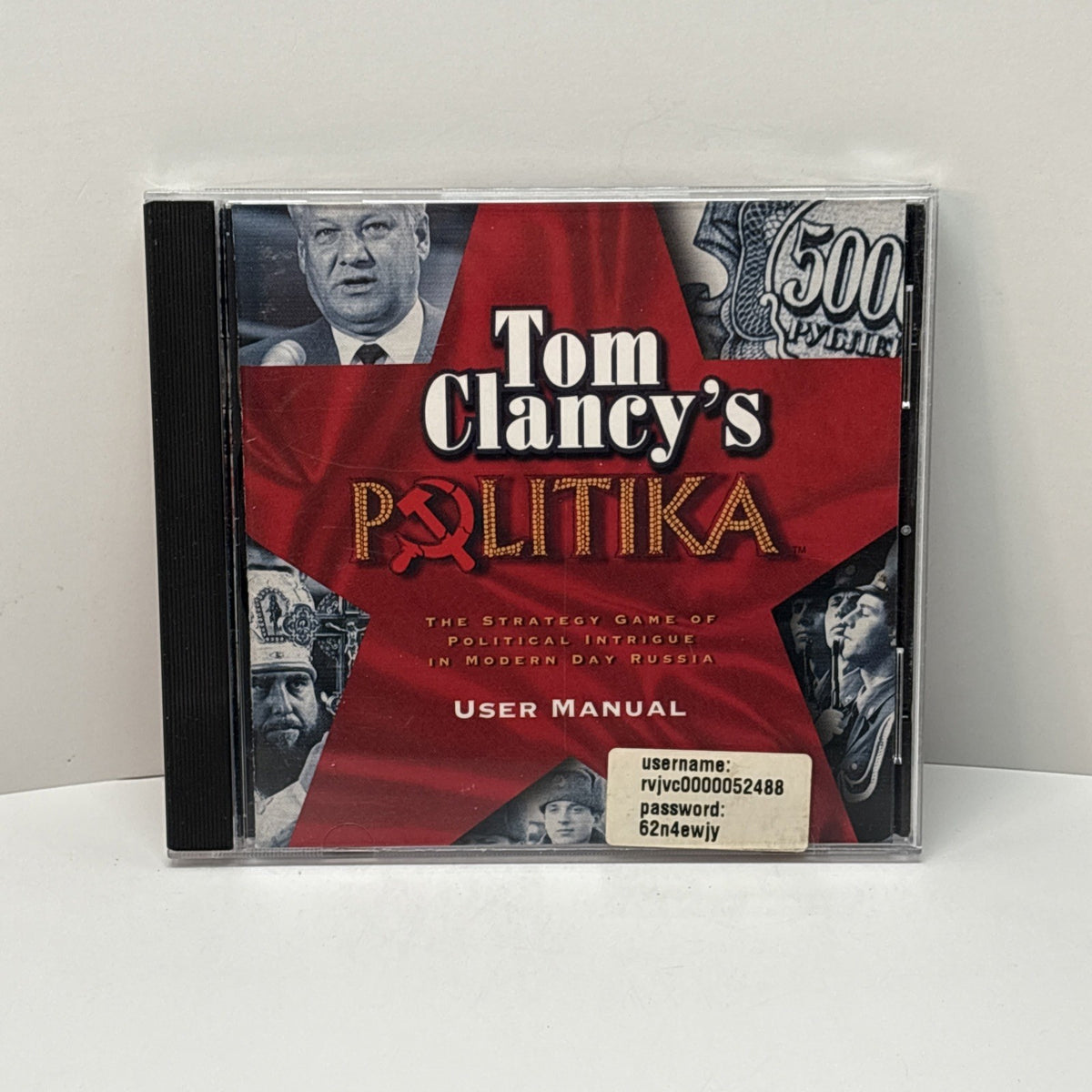 Tom Clancy's Politika PC MAC CD modern day Russia political intrigue Soviet game