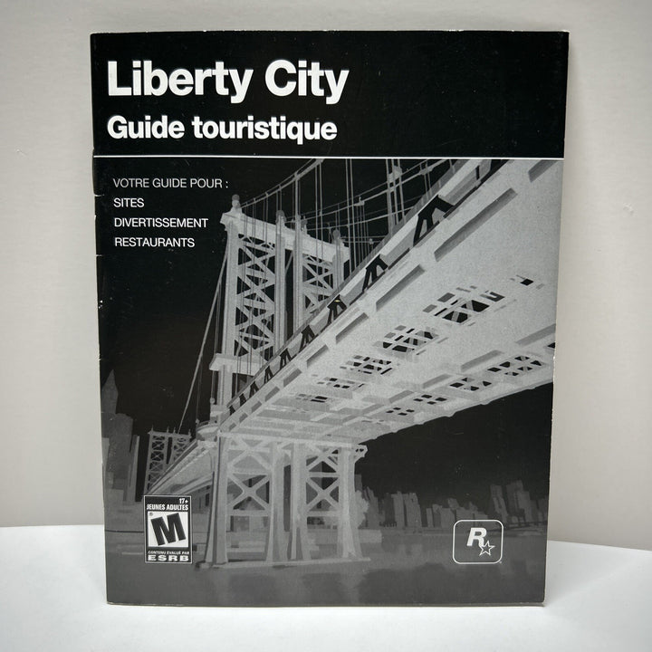 Grand Theft Auto IV Liberty City Travel Guide only GTA 4 (no game) PS3 - French
