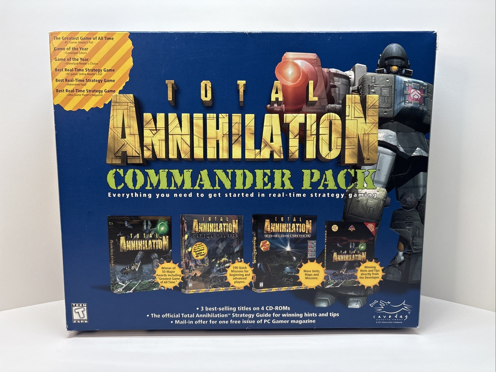 Total Annihilation Commander Pack  IBM PC CD-ROM Big Box game