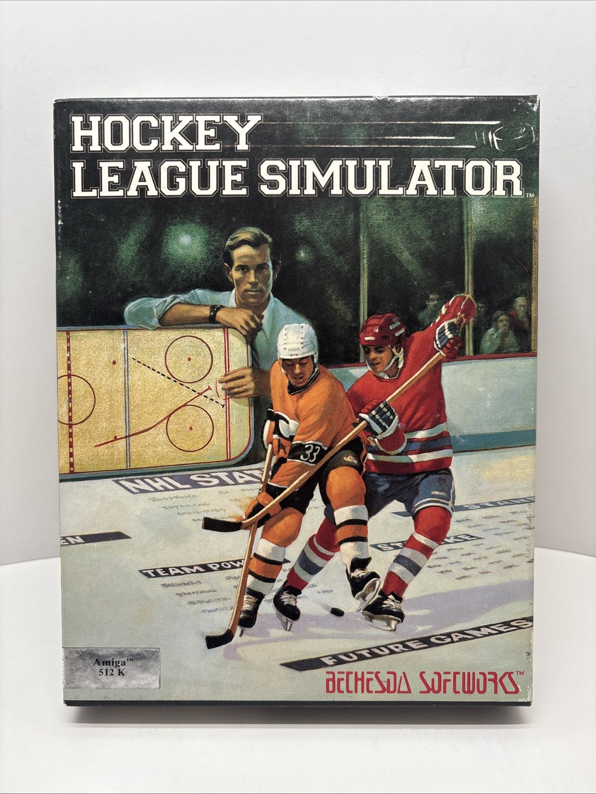 Hockey League Simulator (1989) by Bethesda Softworks for Commodore Amiga + Extra
