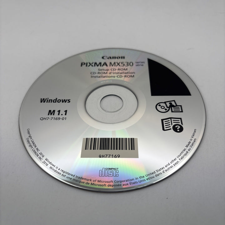 Canon Pixma MX530 Setup CD-ROM Windows  Installation CD-ROM M 1. 1