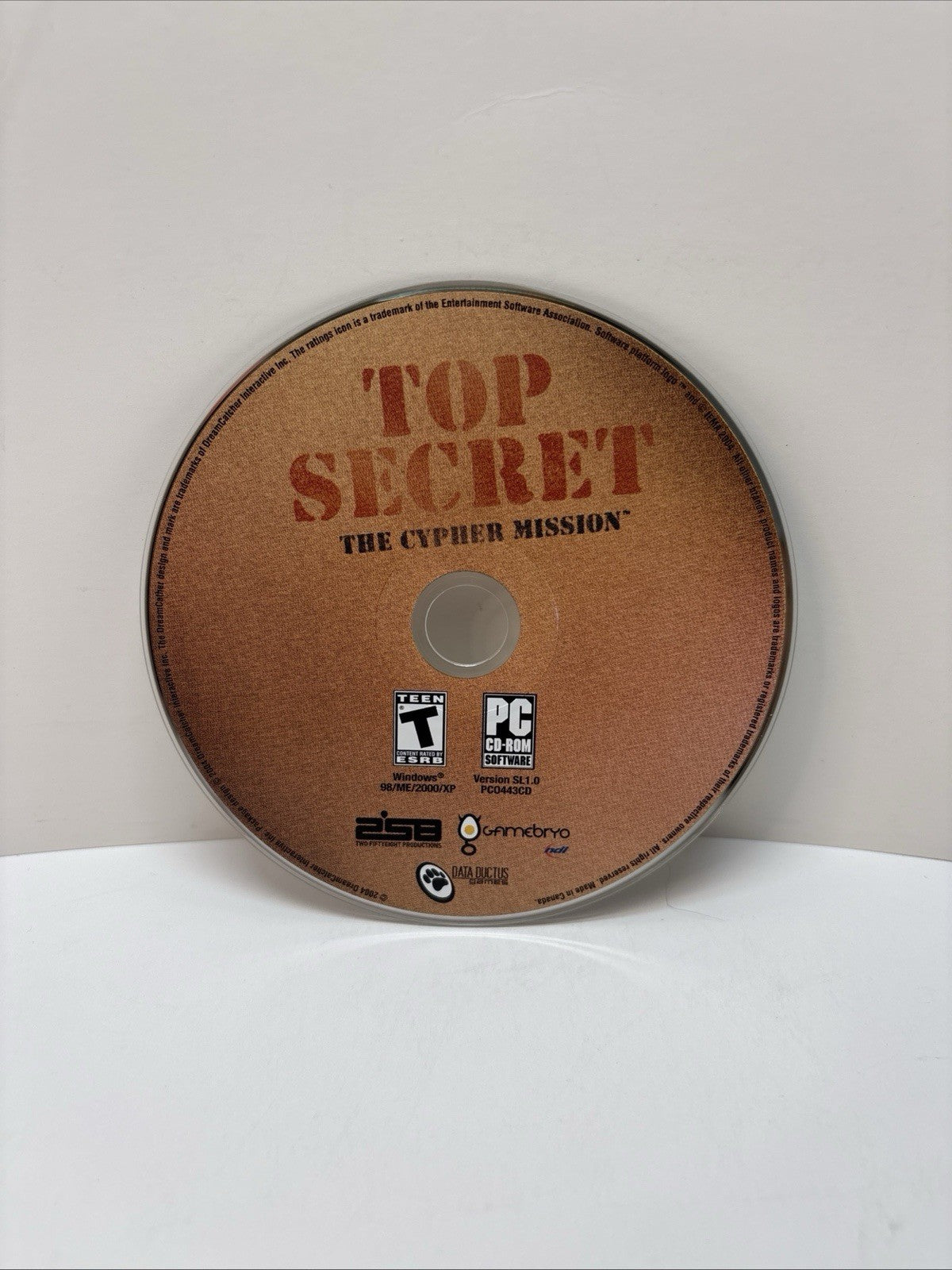 TOP SECRET THE CYPHER MISSION: PC VIDEO GAME