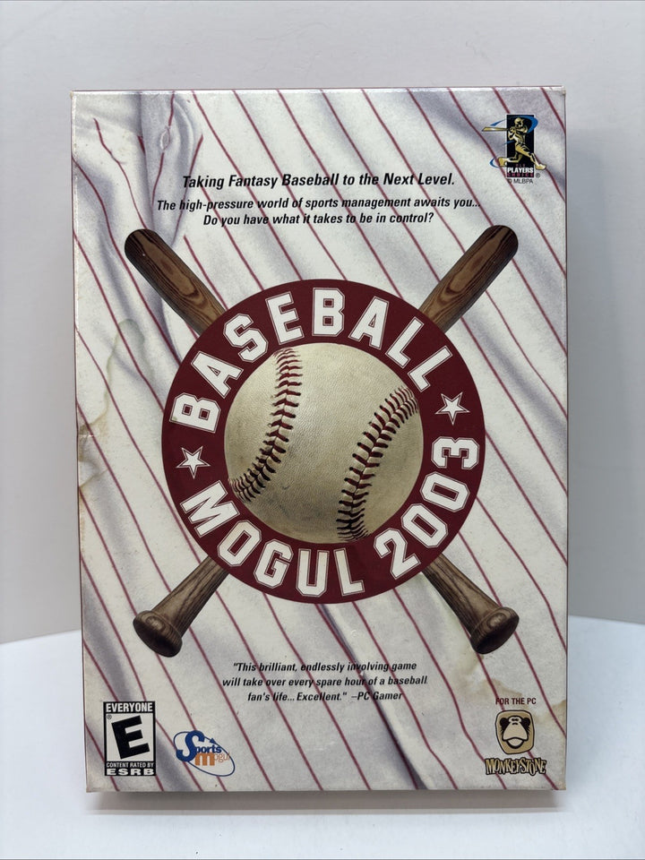 Baseball Mogul 2003 PC Video Game - New Sealed