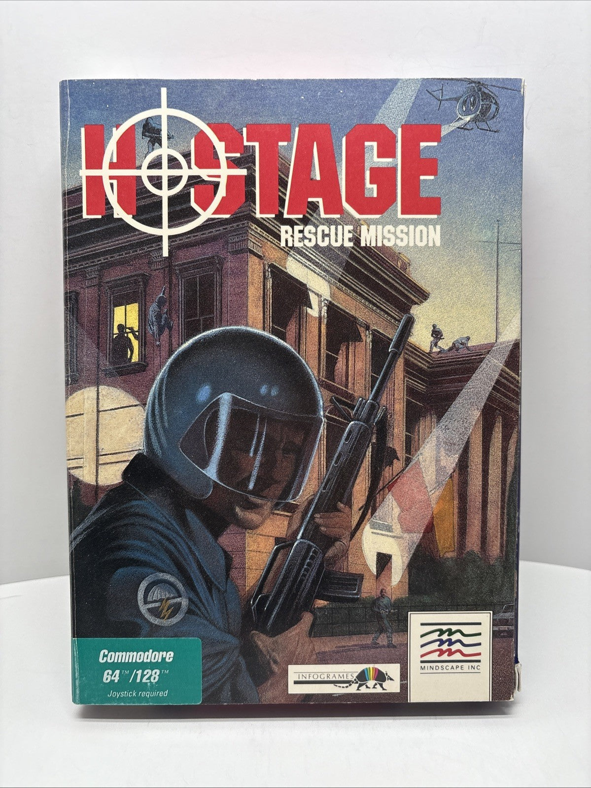 Hostage: Rescue Mission (1989) – Commodore 64 128 • Mindscape • Big Box • CIB