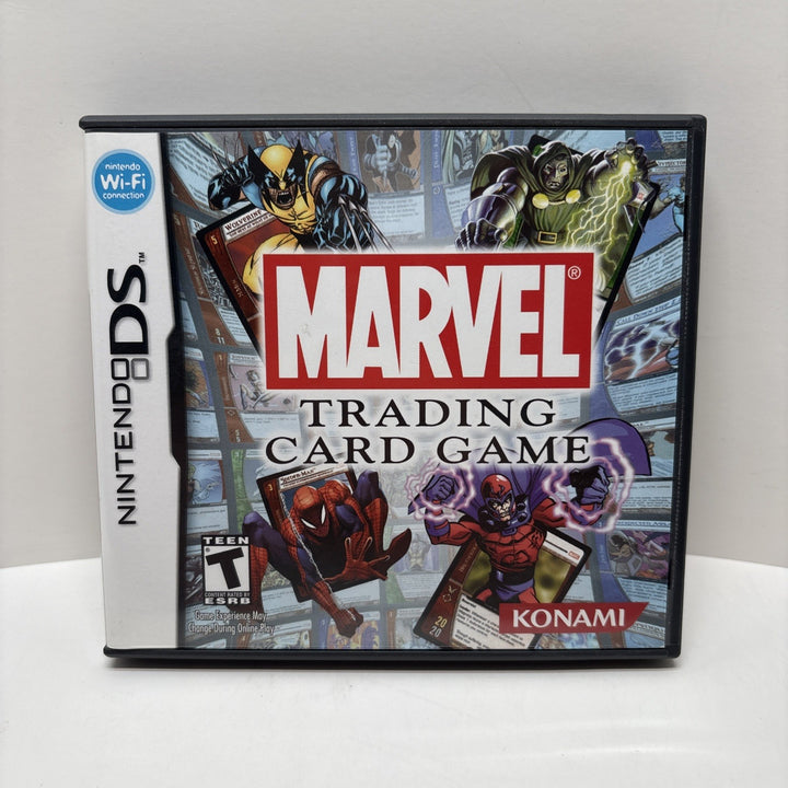 Marvel Trading Card Game Nintendo DS COMPLETE W/ Trading Card CIB TCG