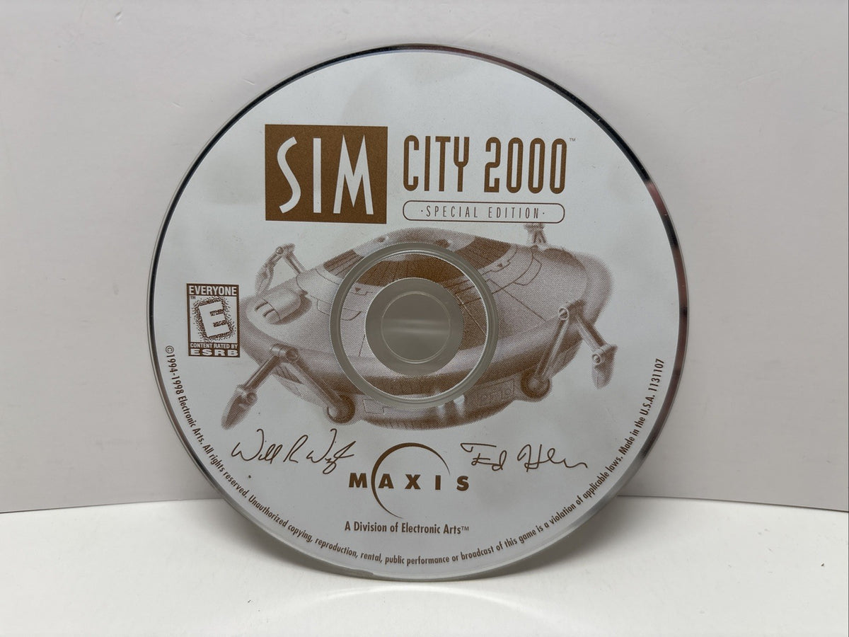 Sim City 2000: Special Edition (PC, 1994 / 1998) Disc Only