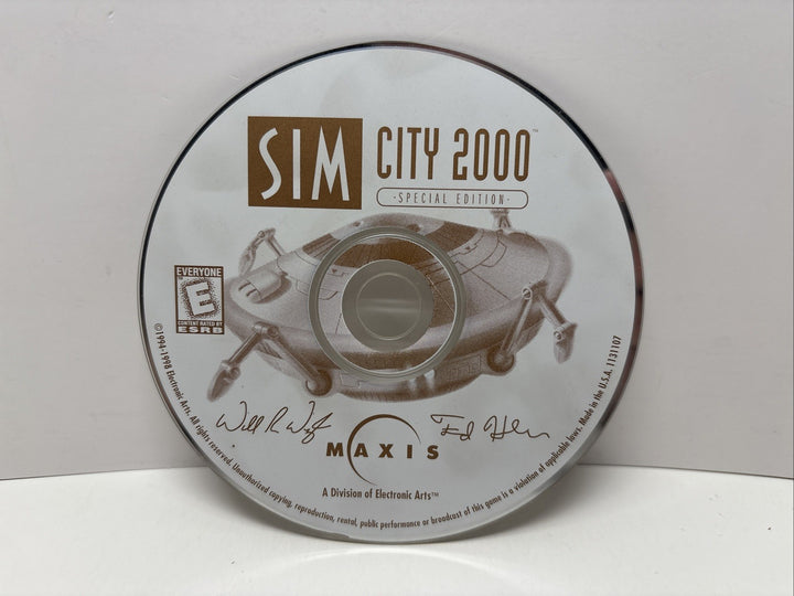 Sim City 2000: Special Edition (PC, 1994 / 1998) Disc Only