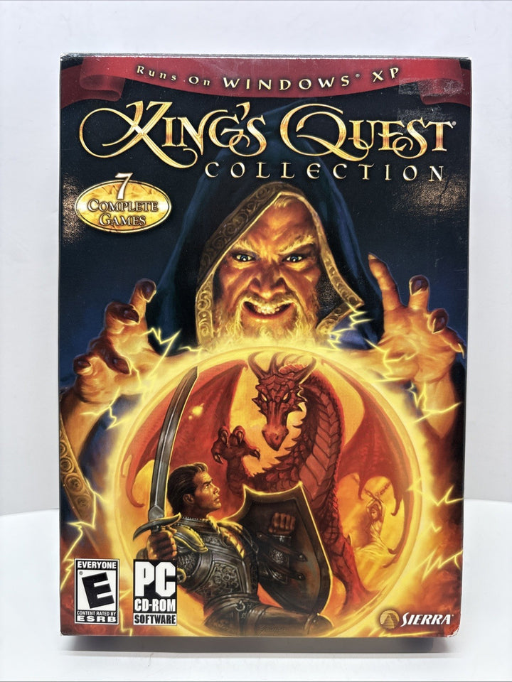 King's Quest Collection PC CD-ROM Game 2-Discs (7 Full Games) Sierra Rare