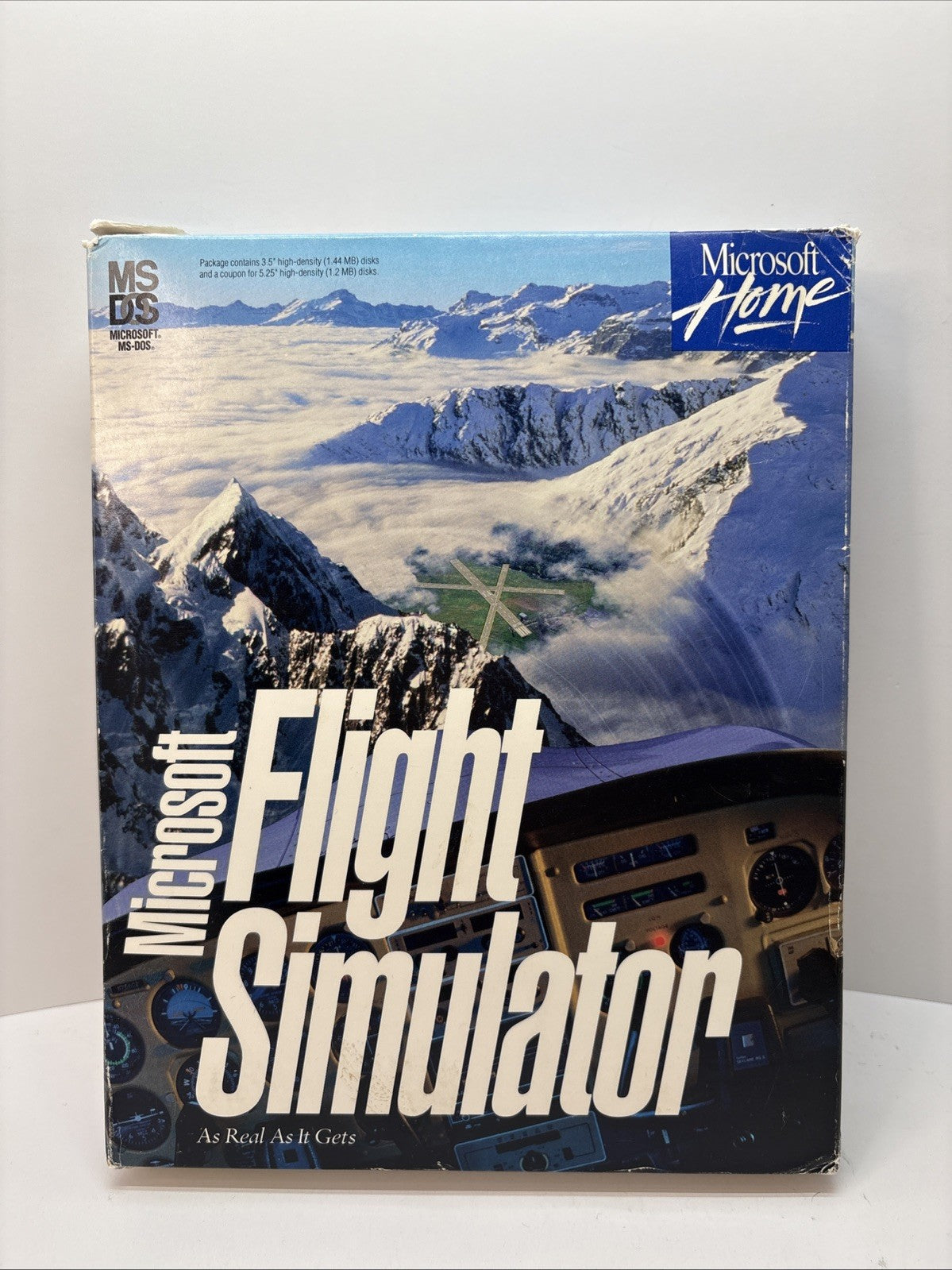 Microsoft Flight Simulator 5.0 (1993) for MS DOS 3.5" Floppy Used