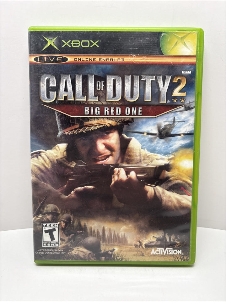 Call of Duty 2: Big Red One (Microsoft Xbox, 2005) - No Manual