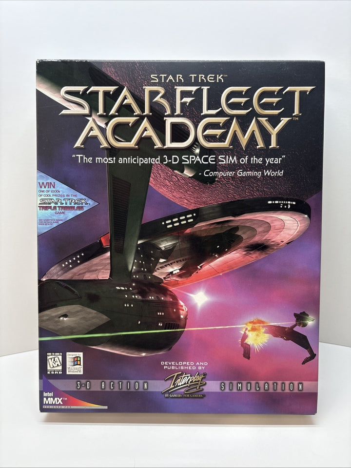 Star Trek STARFLEET ACADEMY Pc Cd Rom Original BIG BOX - Fast Post