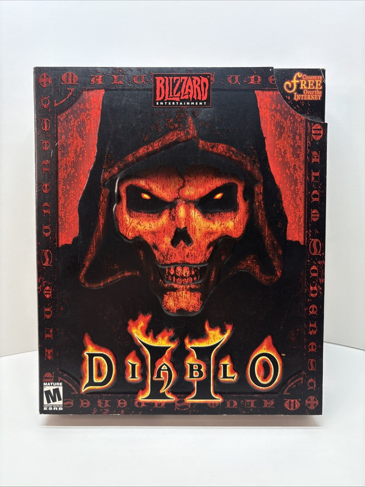Diablo 2 II (PC, 2000) Big Box - Complete With All Inserts  -Very Good Condition