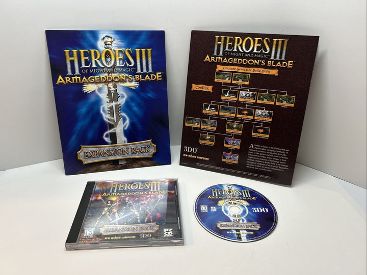 Heroes of Might and Magic 3: Armageddon's Blade Expansion Pack PC CD-ROM+Manual