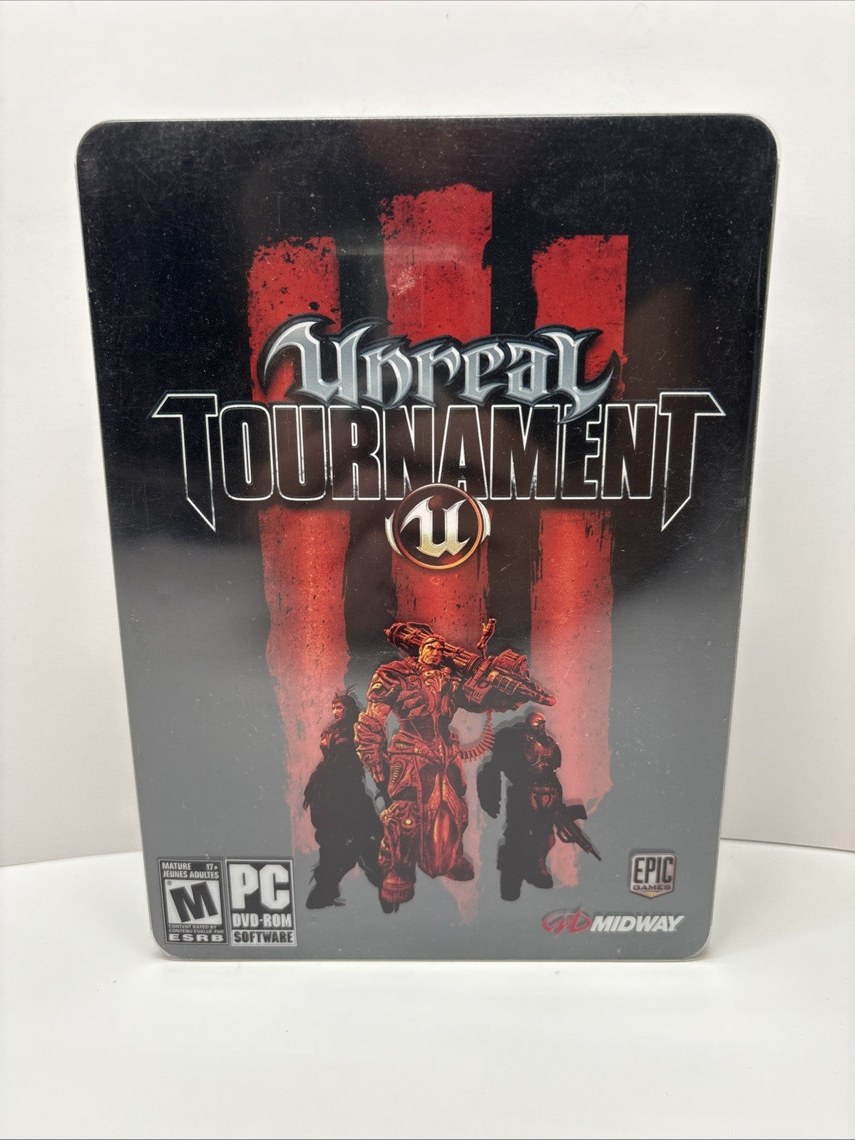 Unreal Tournament III 3 Collector's Edition (2007) PC DVD ROM Tin With Slipcover