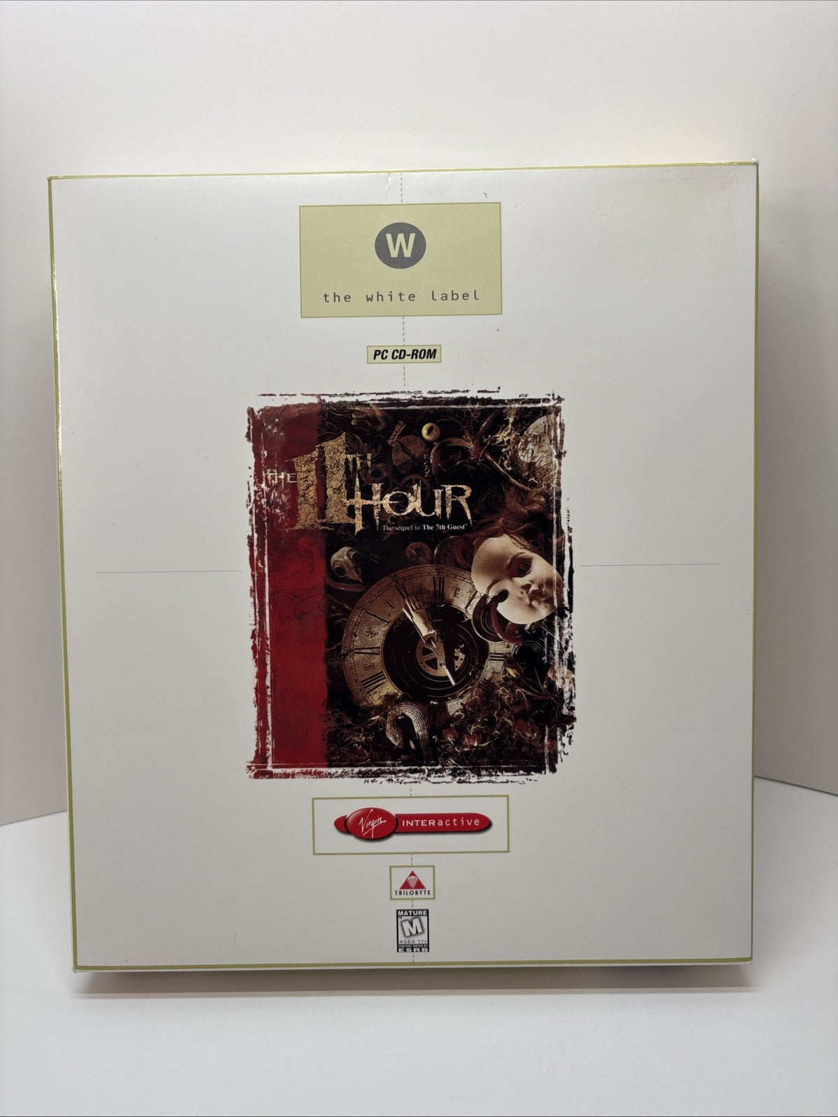 The 11th Hour (1995) PC CD-ROM game Big Box Virgin White Label