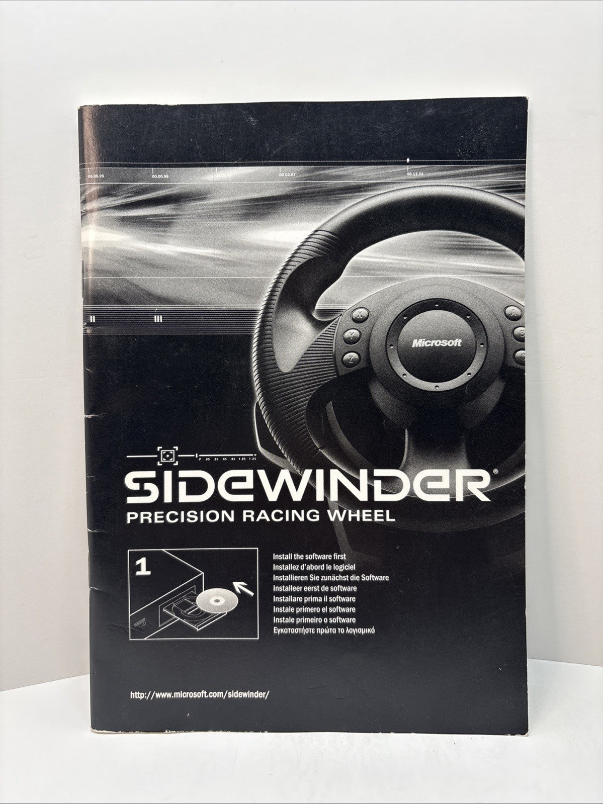 Microsoft SideWinder Precision Racing Wheel Instruction Manual Only - French
