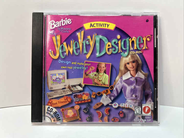 Barbie Jewelry Designer Game (PC CD-Rom, 1999)
