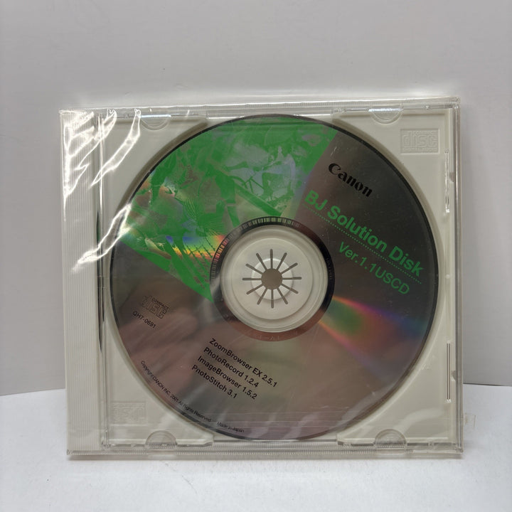 Canon Bubble Jet BJ Solution Disk Ver. 1.1 USCD Utilities: PhotoStitch, Browsers