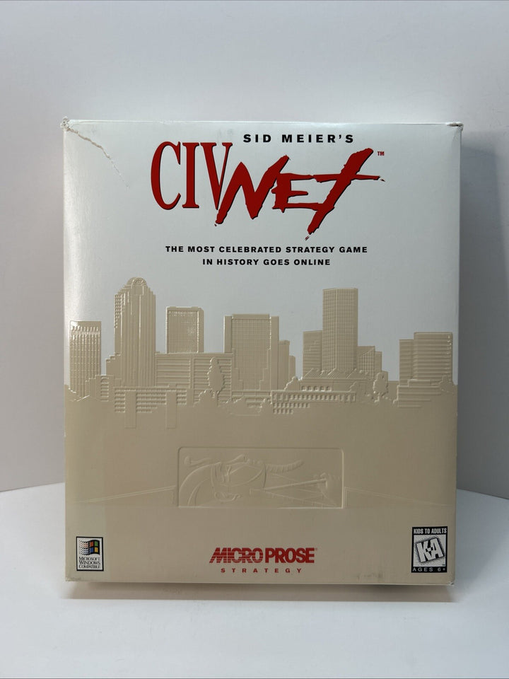 Sid Meier's CIVNET (PC, 1995) - big box, Manual And Inserts - No Game