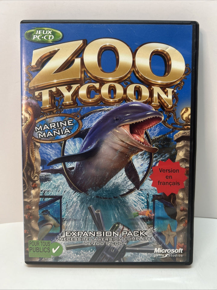 Zoo Tycoon Marine Mania Expansion Pack [FRENCH] - PC CD-ROM