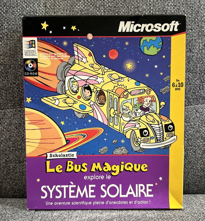 Le Bus Magique: Explore le Système Solaire (PC CD-ROM, 1995) Windows FR