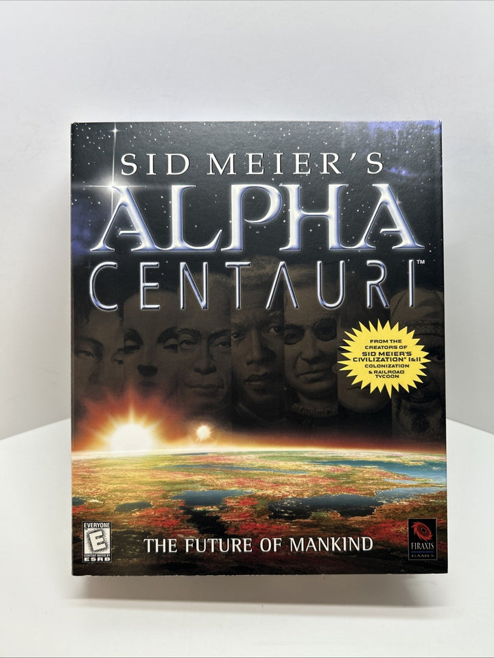 Sid Meier's Alpha Centauri (PC, 1998) -Big Box - No Manual & No Inside Cardboard