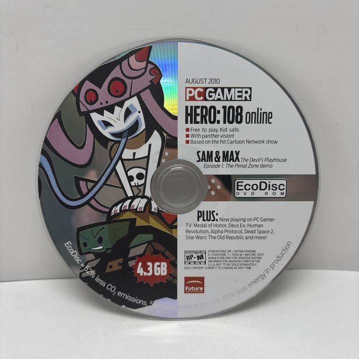 PC Gamer August 2010 dvd demo disc - Hero:108 Online