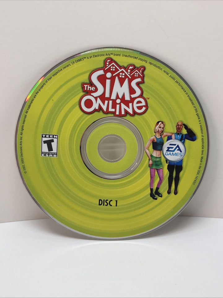 The Sims Online (PC CD-ROM, 2002) Disc 1 Only - Incomplete