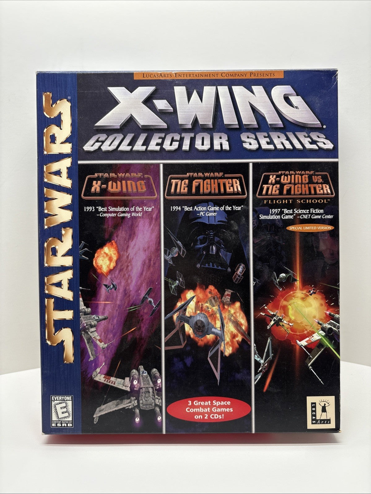 Star Wars X-Wing Collector Series CD ROM Windows 95, 98 PC Big Box Game 1998