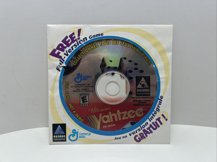 Ultimate Yahtzee AOL General Mills (1996) - CD ROM PC - Hasbro - disc only