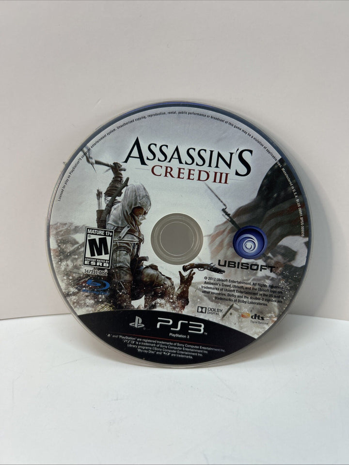 Assassin's Creed 3 III (Playstation 3 Ps3) Disc Only