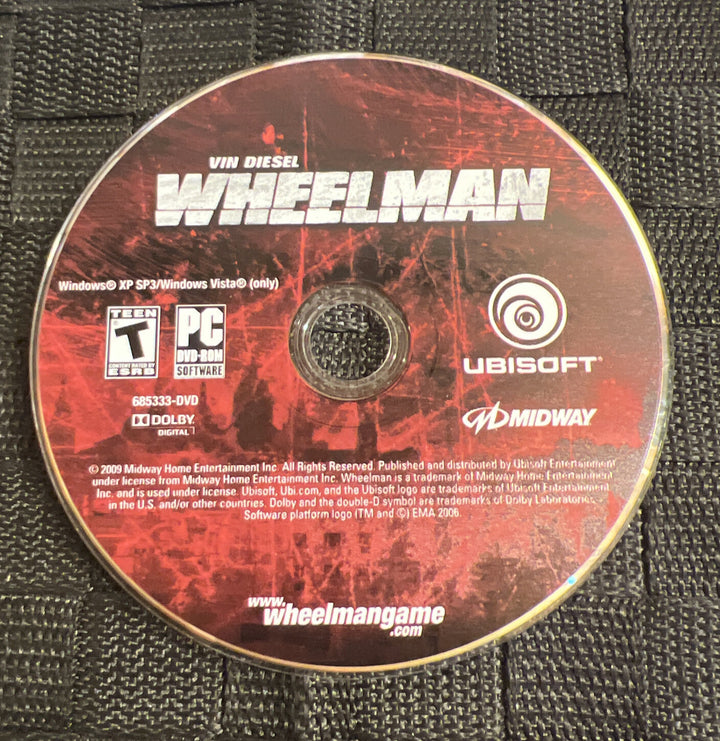Wheelman: Vin Diesel- Midway - Ubisoft - PC - 2009 - Disc Only