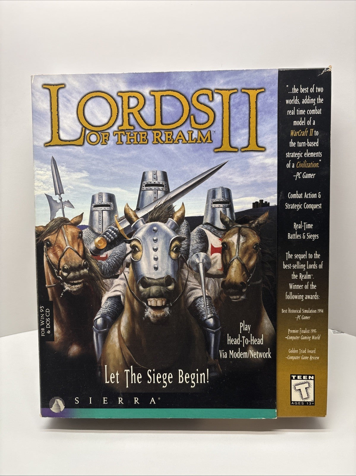 Lords of the Realm II (1996) Sierra - Big Box Only - No Game
