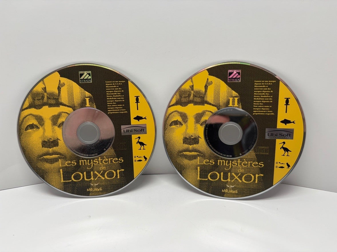 Les mysteres de Louxor PC CD-ROM FR Discs Only 2 CD Ubi Soft Mojave 1997