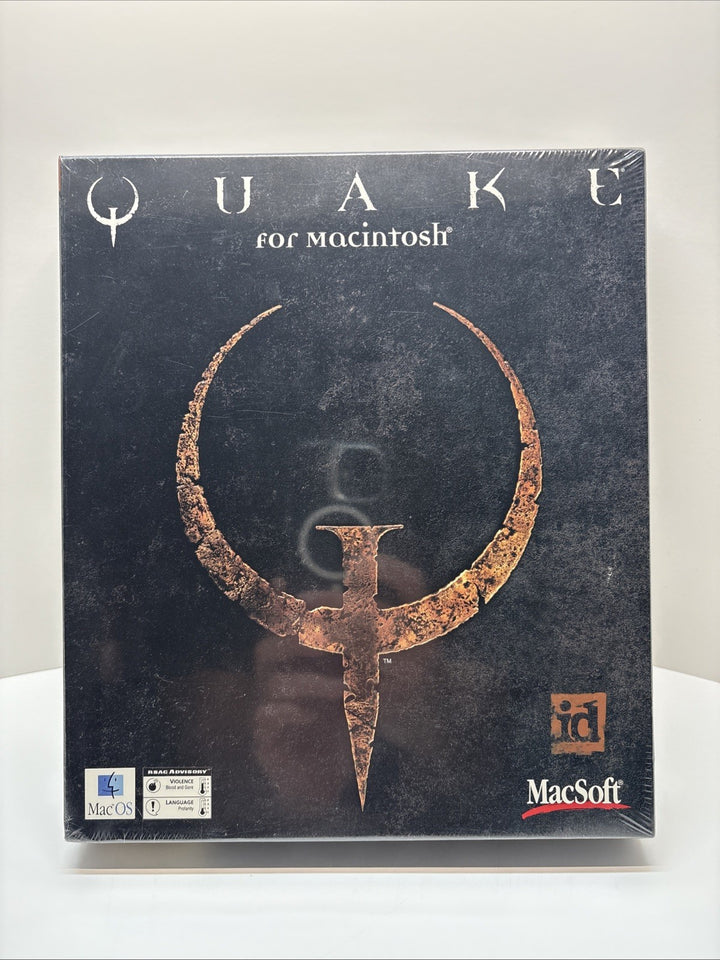 Quake For Macintosh (1996) - MAC Rare Big Box Full Registered - Mint In Acrylic