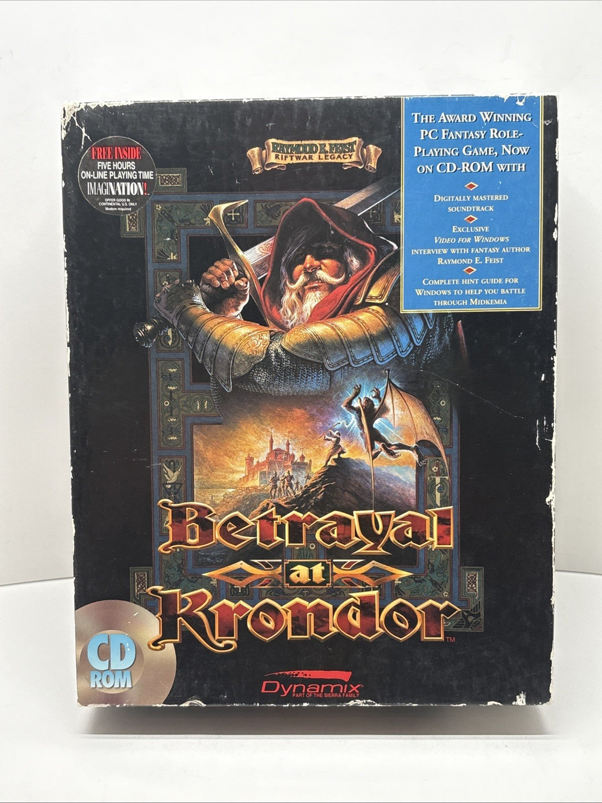 Betrayal at Krondor [CD-ROM] (PC, 1993) Big Box