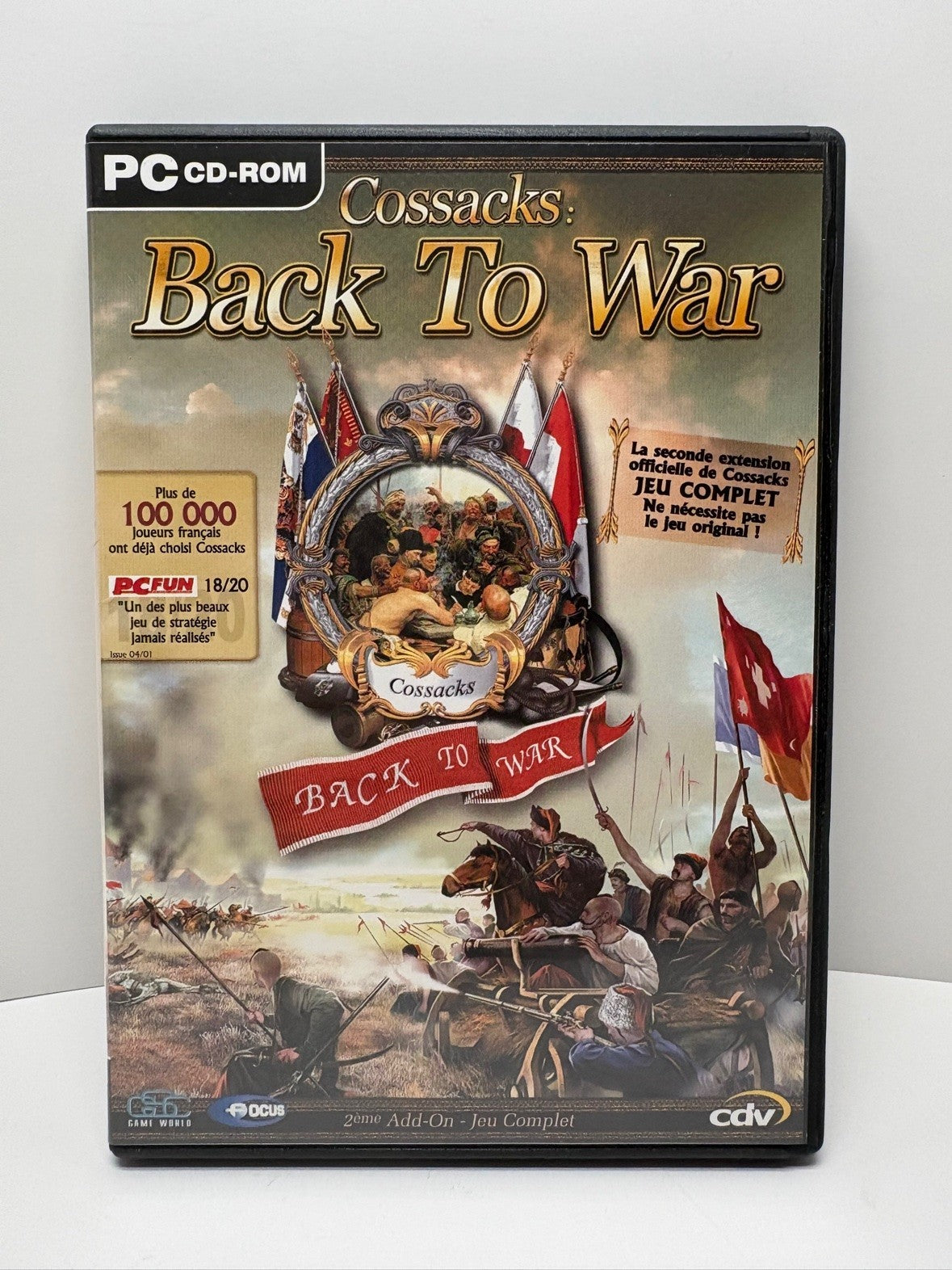 Cossacks Back to War PC CD-ROM FR Edition DVD Case GSC CDV 2002 Standalone