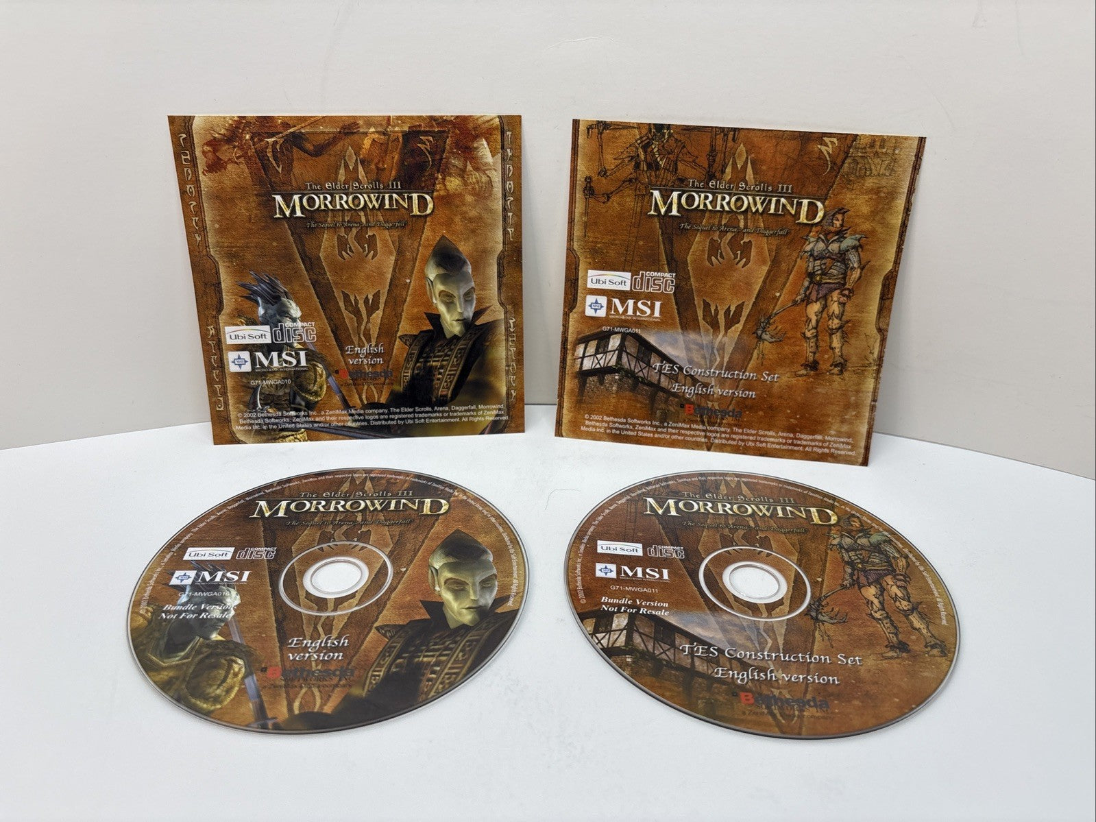 Elder Scrolls III: Morrowind  (PC, 2002) MSI Bundle With TES Construction Set