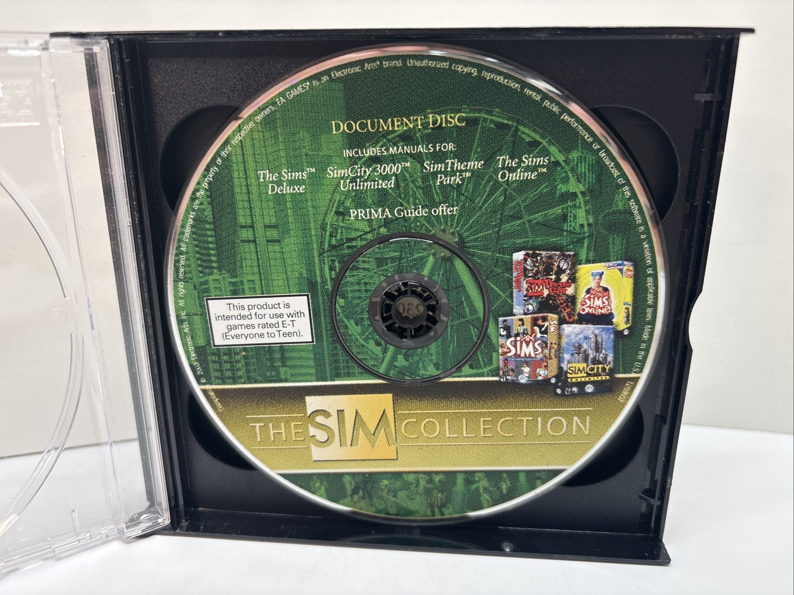The SIM Collection Theme Park SimCity 3000 The Sims Deluxe The Sims Online