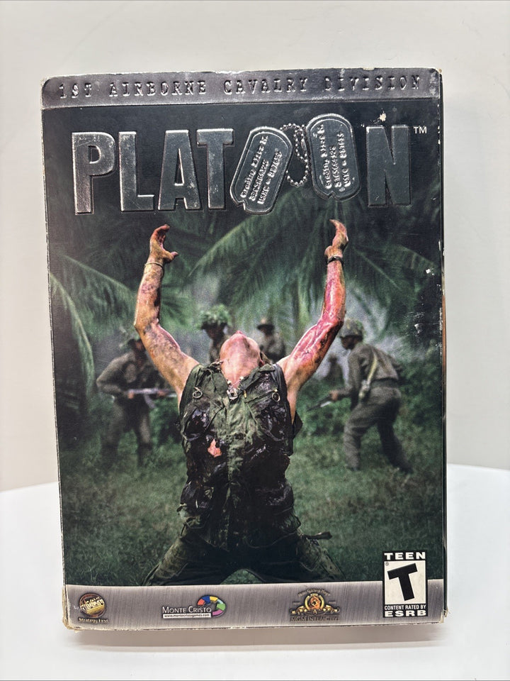 Platoon (2002) PC Game by Monte Cristo Media Strategy First Jewel Case MGM
