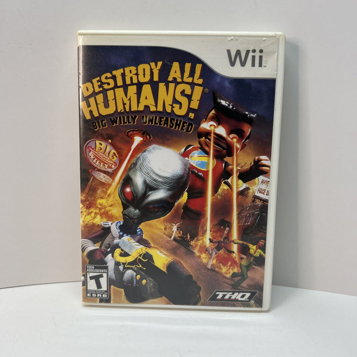 Destroy All Humans Big Willy Unleashed (Nintendo Wii, 2008) NO MANUAL