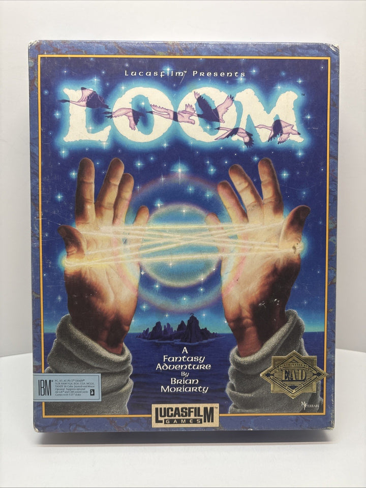 LOOM - IBM / PC - CIB / Complete - Big Box - LucasFilm - Glasses, Cassette