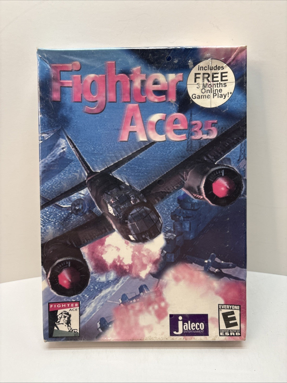 Sealed Fighter Ace 3.5 PC Game Jaleco VERY RARE NEW SEALED  - Sun-faded Cover