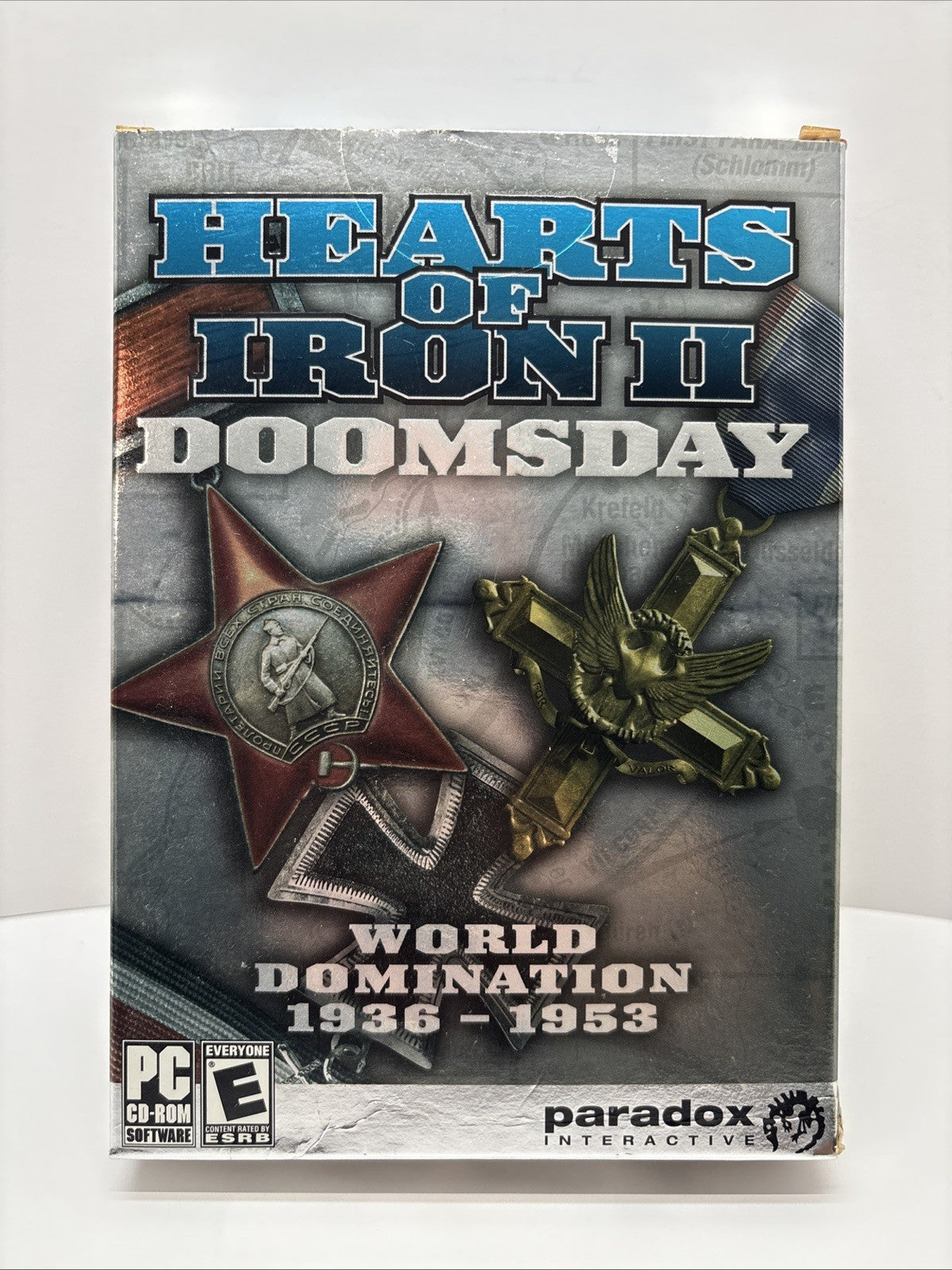 Hearts of Iron II: Doomsday (2006) PC - Box Only - No Game