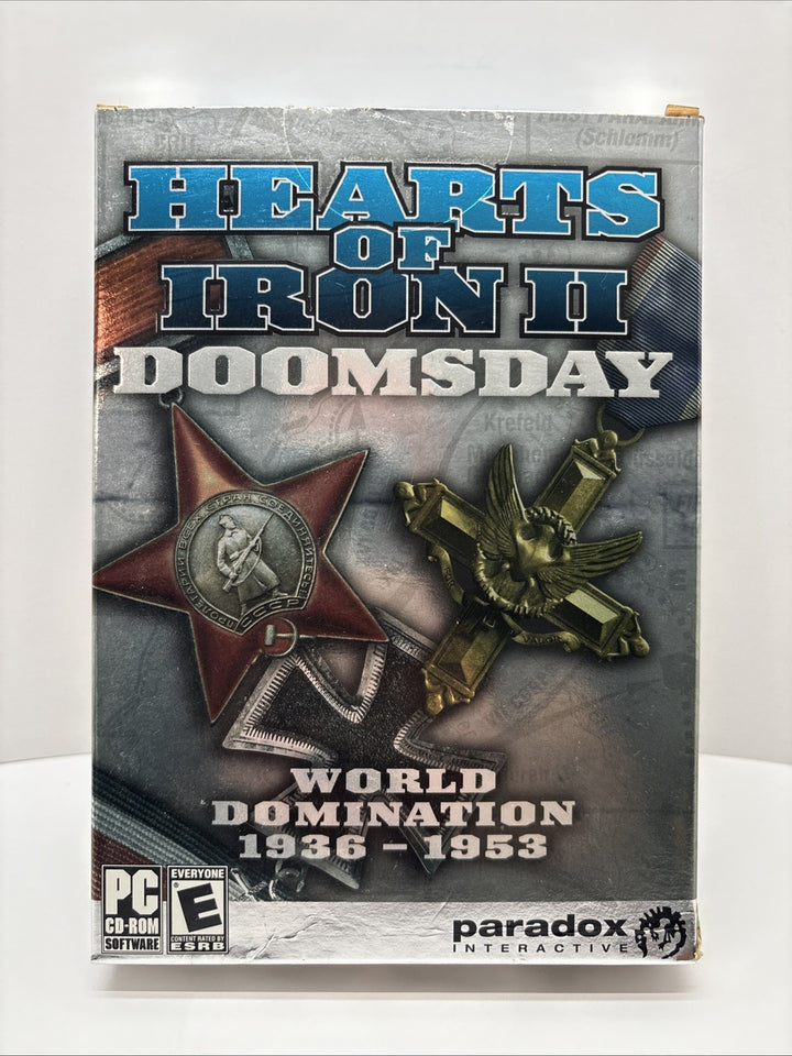 Hearts of Iron II: Doomsday (2006) PC - Box Only - No Game