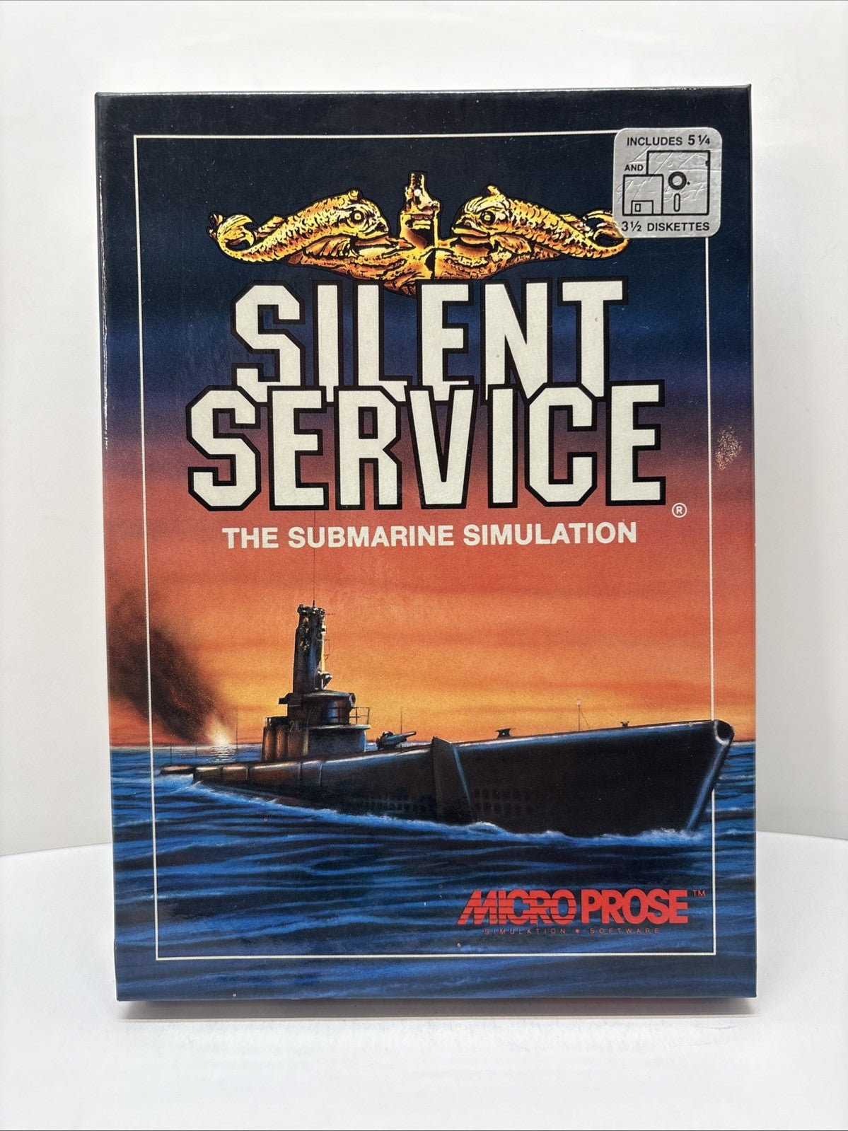Silent Service by MicroProse 1985 MS-DOS 3.5" & 5.25" - Big Box PC
