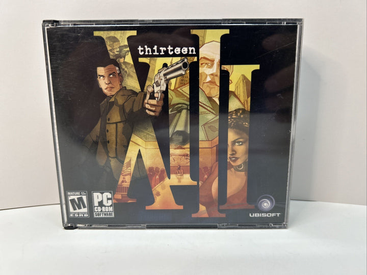 XIII Thirteen PC CD-ROM 4-disc Set Ubisoft 2003 Windows 98/Me/2000/XP Complete
