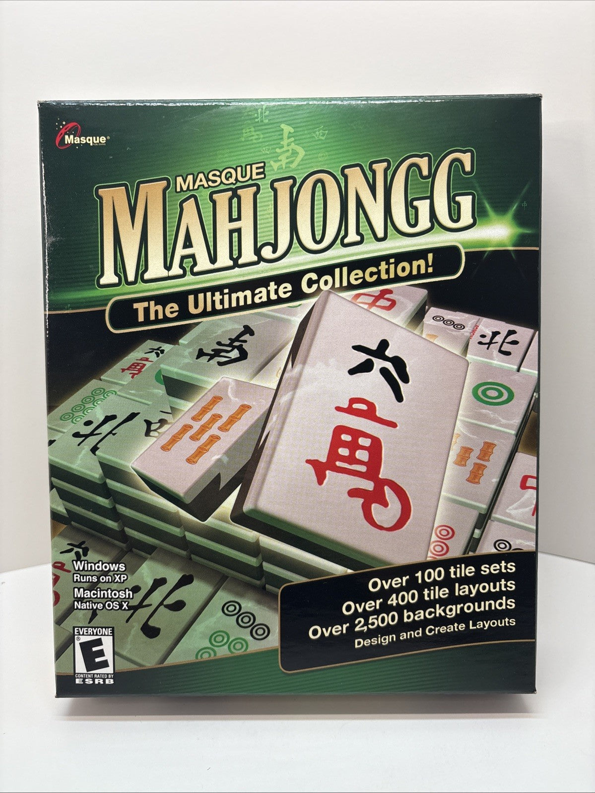 Masque Mahjongg The Ultimate Collection  Windows Runs In XP PC  CD ROM