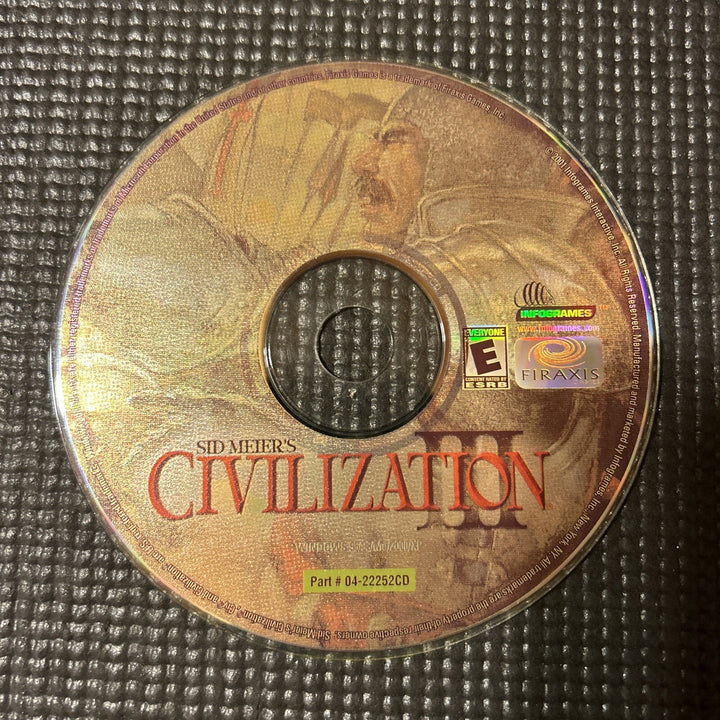 Sid Meier's Civilization 3 III - Vintage PC Game DISK ONLY